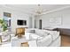 Bright living room with modern lighting, stylish furniture, and an open layout at 1940 Hawaii Ne Ave, St Petersburg, FL 33703
