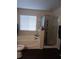 Bathroom with shower, tub, and dark wood-look flooring at 10319 Boyette Creek Blvd, Riverview, FL 33569