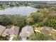 Aerial shot showcases the home's lakefront location and private backyard at 106 Rosana Dr, Brandon, FL 33511