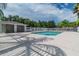 Community pool with adjacent restrooms and patio at 2632 River Preserve Ct, Bradenton, FL 34208