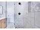 Spacious walk-in shower with stylish tile and modern fixtures at 1948 Jeffords St, Clearwater, FL 33764
