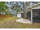 Large backyard with shed and covered patio at 3322 W Dorchester St, Tampa, FL 33611