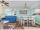 Bright dining area with table and chairs, suitable for four people at 12000 Gulf Blvd # 501-W, Treasure Island, FL 33706