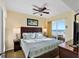 Spacious main bedroom with king-size bed and ocean view at 12000 Gulf Blvd # 501-W, Treasure Island, FL 33706