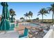 Inviting heated pool and spa area at 12000 Gulf Blvd # 501-W, Treasure Island, FL 33706