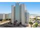 Aerial view of the building and surroundings at 11000 Gulf Blvd # 703, Treasure Island, FL 33706