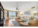 Living room features comfortable seating and ocean view at 11000 Gulf Blvd # 703, Treasure Island, FL 33706