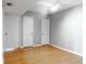 Spacious bedroom with light gray walls and bamboo flooring at 7400 Sun Island Dr # 501, South Pasadena, FL 33707