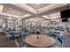 Spacious community room with tables and chairs, perfect for events at 11216 Shoreline Trl, Parrish, FL 34219