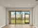 Living room with sliding glass doors leading to screened patio at 12355 Hearts Ease St, Venice, FL 34293