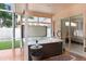 Enjoy this luxurious hot tub on the patio at 2813 Norwood Hills Ln, Valrico, FL 33596