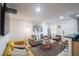 Spacious living room with contemporary decor and large TV at 600 71St Ave # 17, St Pete Beach, FL 33706