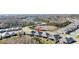 Aerial view showcasing a house and its surroundings at 10864 Banyan Breeze Blvd, Land O Lakes, FL 34638