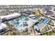 Aerial image showing resort-style pool and recreational amenities at 10864 Banyan Breeze Blvd, Land O Lakes, FL 34638