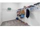 Large walk-in closet with ample shelving and hanging space at 10864 Banyan Breeze Blvd, Land O Lakes, FL 34638
