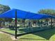 Outdoor fitness area with shaded shelter at 1714 58Th S St, Gulfport, FL 33707