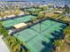Several tennis courts available for residents to enjoy at 31451 Moniker Mast Ln, San Antonio, FL 33576