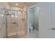 Bathroom with shower and toilet at 140 Brightwater Dr # 6, Clearwater Beach, FL 33767