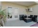 Private patio with comfortable seating and waterfront views at 140 Brightwater Dr # 6, Clearwater Beach, FL 33767