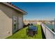 Rooftop deck with patio furniture and city views at 140 Brightwater Dr # 6, Clearwater Beach, FL 33767