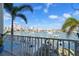 Stunning water views and boat docks are visible from this balcony at 140 Brightwater Dr # 6, Clearwater Beach, FL 33767