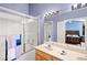 Double vanity bathroom with shower and tub at 3010 Bayshore Pointe Dr, Tampa, FL 33611