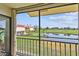 Enjoy breathtaking views of a pond and golf course from this screened balcony at 6180 Sun Blvd # 201, St Petersburg, FL 33715