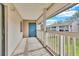 Covered balcony offering a view of the community at 3714 Greenery Ct # 214, Tampa, FL 33618