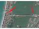 Property location shown near bridge and boat ramps at 105 Causeway Blvd, Belleair Beach, FL 33786