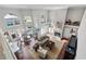 High-ceilinged living area offering an open floorplan at 418 Cardiff Rd, Venice, FL 34293