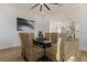 Bright dining room with a glass-top table and woven chairs at 4501 21St N St, St Petersburg, FL 33714