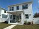 Two-story house with white exterior, covered porch, and landscaping at 4501 21St N St, St Petersburg, FL 33714