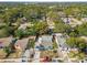 Wide aerial view of the house and neighborhood at 8416 N Semmes St, Tampa, FL 33604
