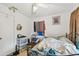 Bedroom with double bed and window at 8416 N Semmes St, Tampa, FL 33604
