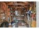 Cluttered storage shed with various items at 8416 N Semmes St, Tampa, FL 33604