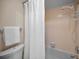 Simple bathroom with a shower/tub combo at 1669 Fry Ct, Dunedin, FL 34698