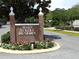 Attractive brick entrance to Main Street Dunedin community at 1669 Fry Ct, Dunedin, FL 34698