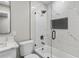 Bathroom with a shower/tub combo and white vanity at 6602 S Emerson Ave, St Petersburg, FL 33707