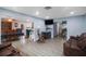 Open living space with view into dining area at 1009 Black Knight Dr, Valrico, FL 33594