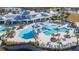 Resort-style pool with clubhouse and lounge area at 19494 Sea Glass Cir, Land O Lakes, FL 34638