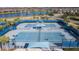 Two well-maintained tennis courts at 19494 Sea Glass Cir, Land O Lakes, FL 34638