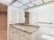 Bathroom with granite vanity and updated fixtures at 3076 Braeloch E Cir # 5, Clearwater, FL 33761