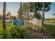 Forest Hills Village private and restricted community sign at 9402 Forest Hills Cir, Tampa, FL 33612