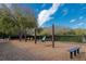 Community playground with swings and a shaded seating area at 12818 Royal George Ave, Odessa, FL 33556