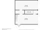 Floor plan of the detached garage including space for two cars and stairs to the home at 2001 Beach Se Dr, St Petersburg, FL 33705
