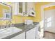 Bright kitchen with white cabinets, updated appliances, and a sunny window. Great for cooking! at 2001 Beach Se Dr, St Petersburg, FL 33705