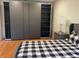 Spacious bedroom closet with sliding doors and shelving at 5357 Cobblestone Ct, Wesley Chapel, FL 33543