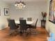 Formal dining room with wainscoting and chandelier at 5357 Cobblestone Ct, Wesley Chapel, FL 33543