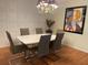 Elegant dining room with modern table and chairs at 5357 Cobblestone Ct, Wesley Chapel, FL 33543