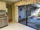 Kitchen with view of private courtyard and patio at 5357 Cobblestone Ct, Wesley Chapel, FL 33543